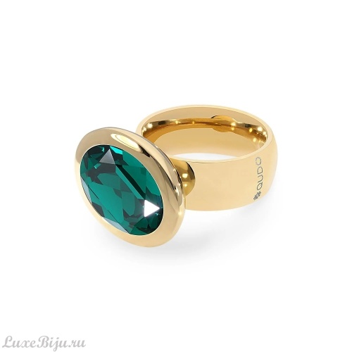 Кольцо Qudo TIVOLA big G emerald  17.8 мм, 632329/17.8 G/G